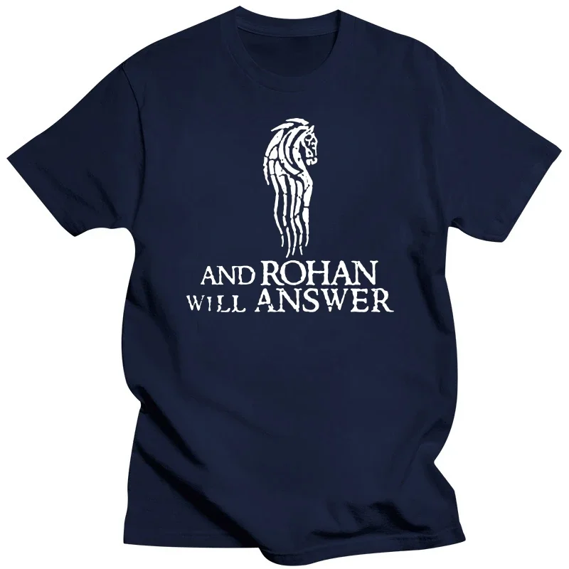 streetwear fashion vintage Gondor Calls For Aid And Rohan Will Answer Simple Text Everyone Gift Black Men And  men  Shirt S-6XL