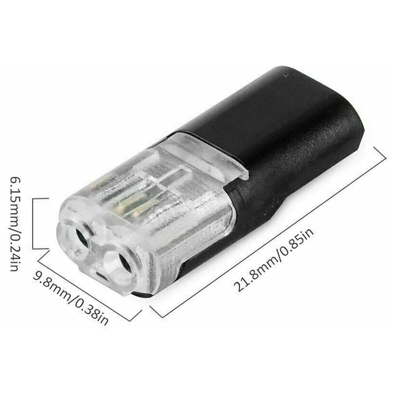 Dubbeldraads Plug-In Connector Met Vergrendelingsgesp (30 Pack)