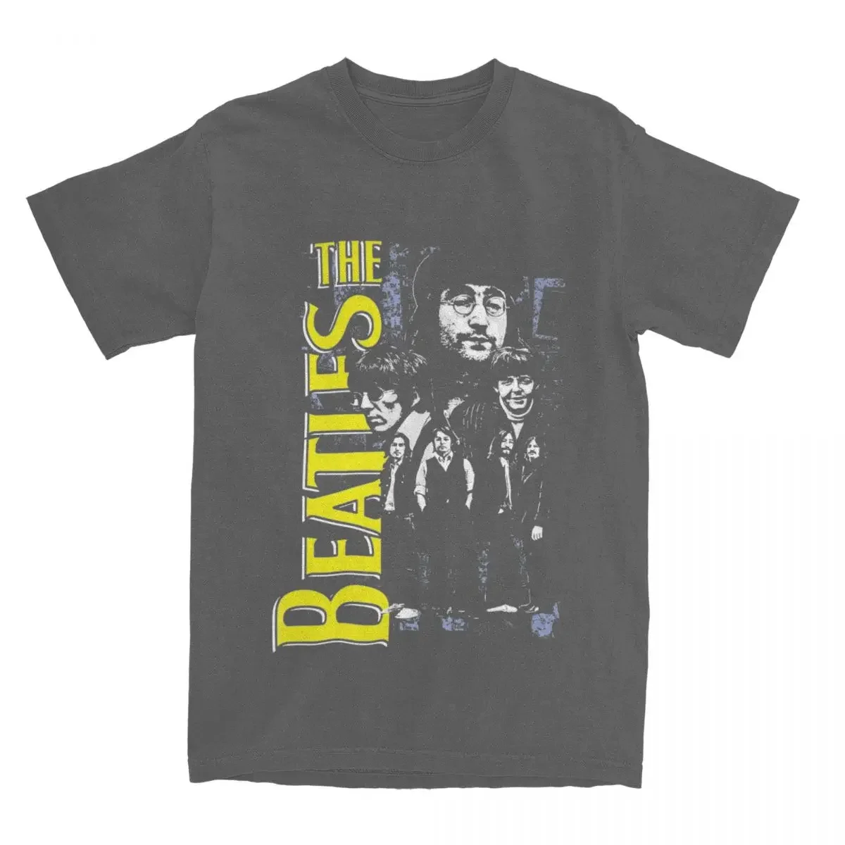 Crew Neck Tee Shirt Short Sleeve Clothing Birthday Gift The Beatle Band T Shirts Men\'s Pure Cotton Vintage T-Shirts  harajuku