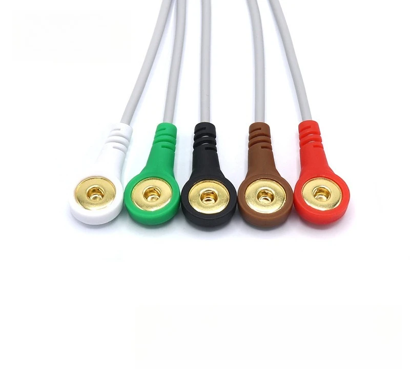 6 Pin 5 Lead ECG Lead Cable Compatible with Mairuis Bright Monitors
