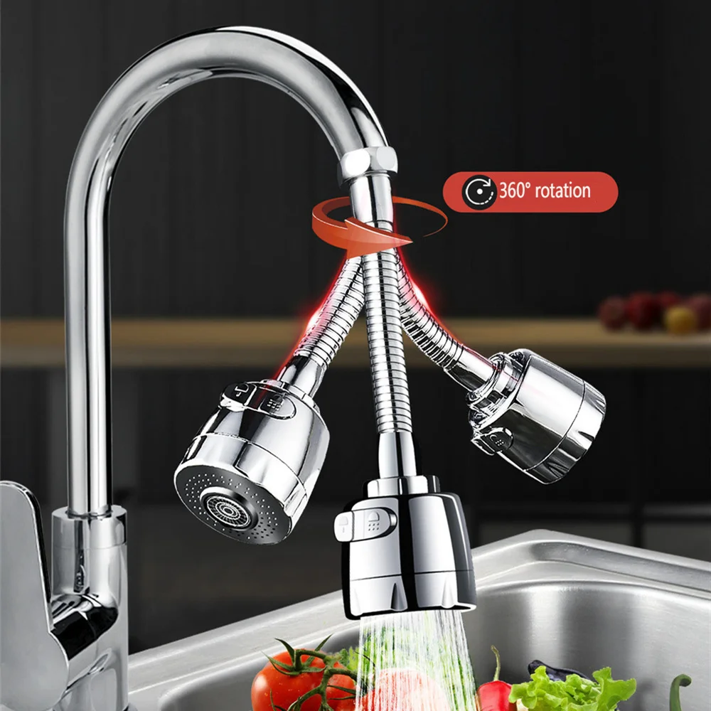 Household Faucet Splash Proof Nozzle Extension Water Saving Sprinkler Kitchen Tap Water Filter Shower Sprinkler