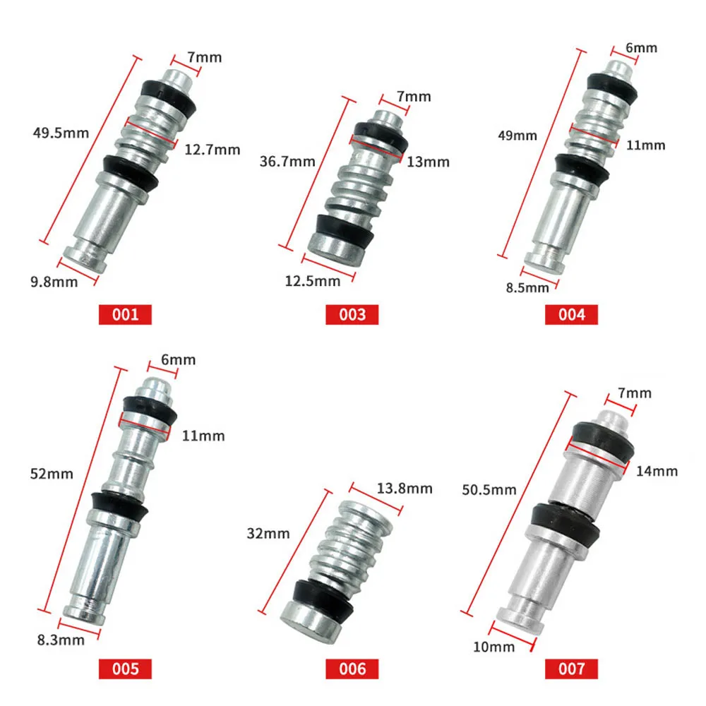 Motorcycle Disk Brake Upper Pump Front Rear Master Cylinder Piston Oil Seal Leather Bowl Repair Kit 14mm 12.7mm 11mm