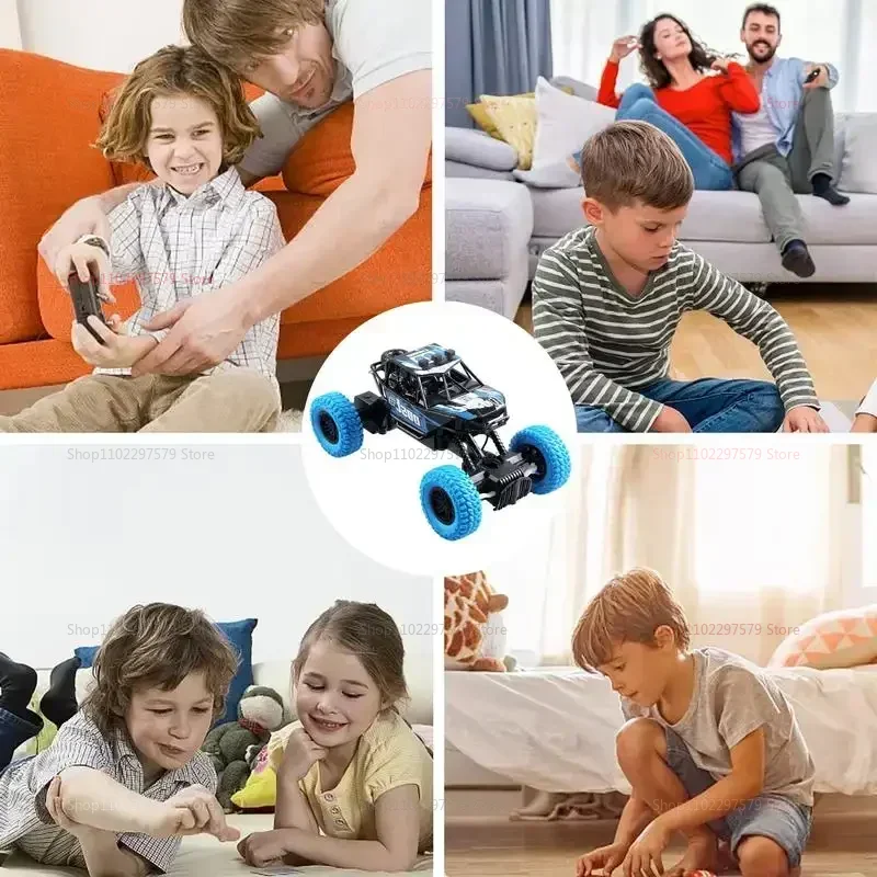 RC 高速オフロードクライミングカー 1:18 カラフルな点滅ライト付き 充電式おもちゃ 子供 大人 ギフト 屋内 屋外用