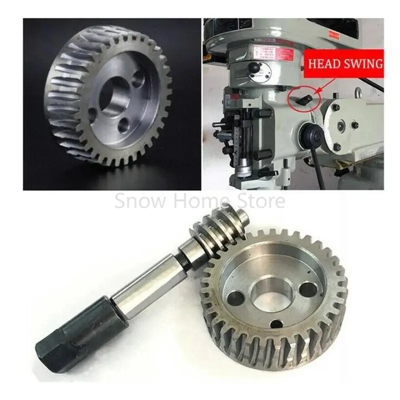 CNC Milling Machine Parts -Adjustable Worm +Turbine Gear for Bridgeport Mill Tool