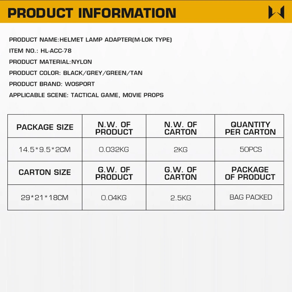 Adattatore per binario laterale per casco Rotazione regolabile a 360 gradi Supporto per torcia per binario per casco in nylon per M-LOK
