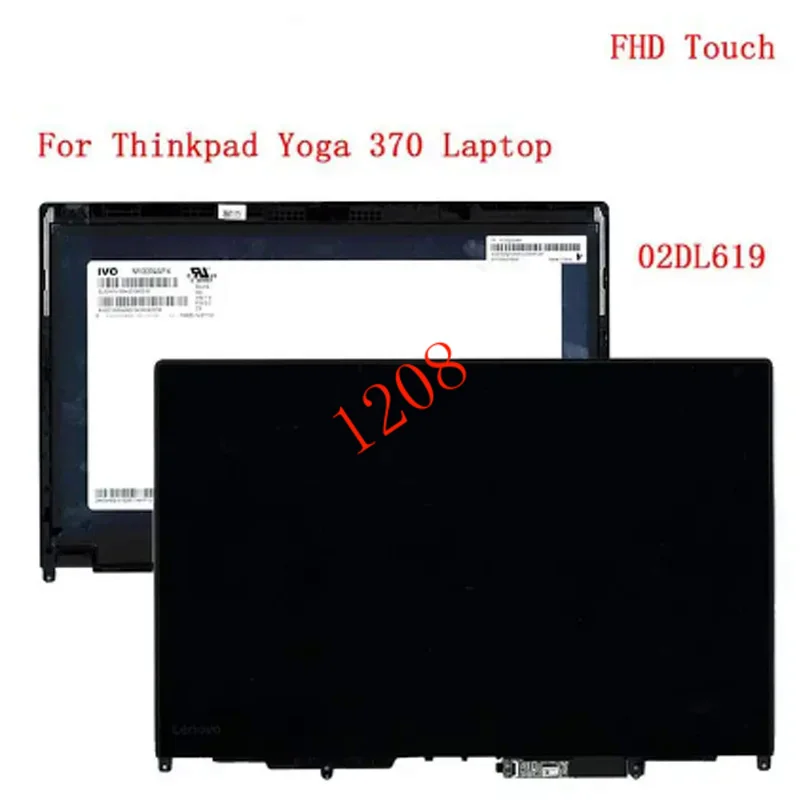 M133NWF4 300nit FHD Touch LCD Screen Display For Lenovo Thinkpad Yoga 370 Laptop 02DL619 01HY329 01HY328 01HY327 01HY326 01HY594