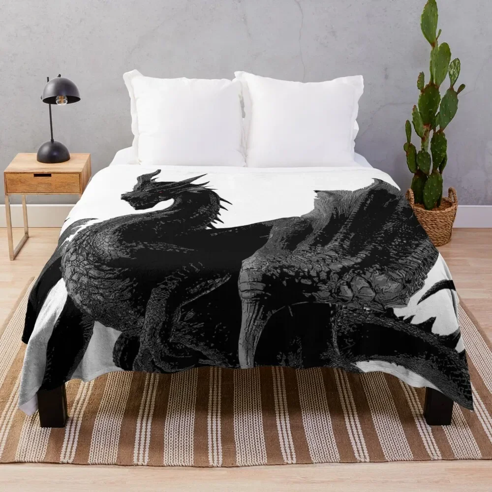 Fatalis 3 (ミラボレアス) (Miraboreasu) Throw Blanket blankets and throws halloween Softest Single Blankets