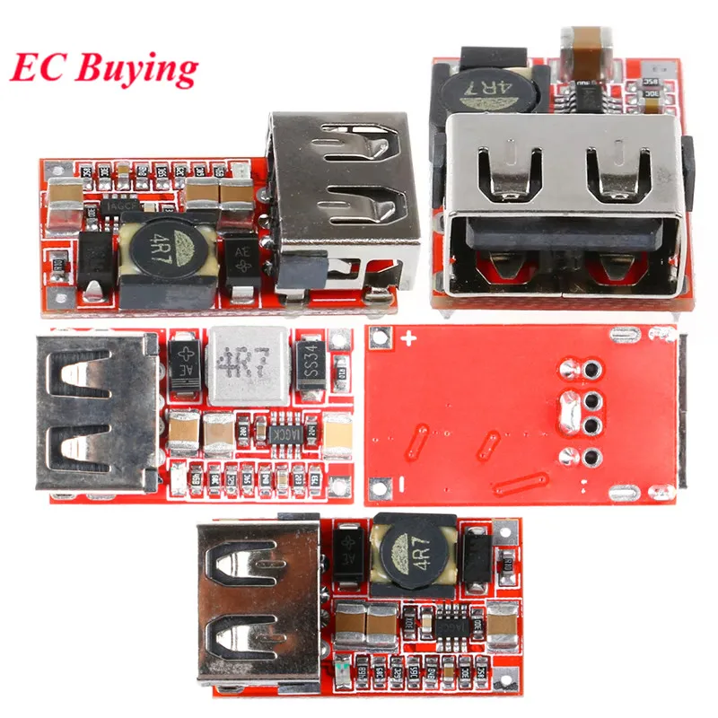 10Pcs/1pc 6-24V 12V/24V to 5V 3A USB Step Down Module Efficiency 97.5% Buck Board DC-DC Converter Phone Charger Car Power Supply