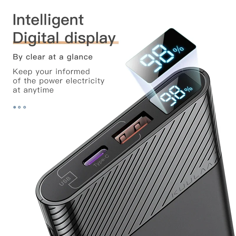 Power Bank 10000mAh Portable Charger QC PD 3.0 PowerBank Fast Charging External Battery For iPhone 16 15  Samsung T Adult