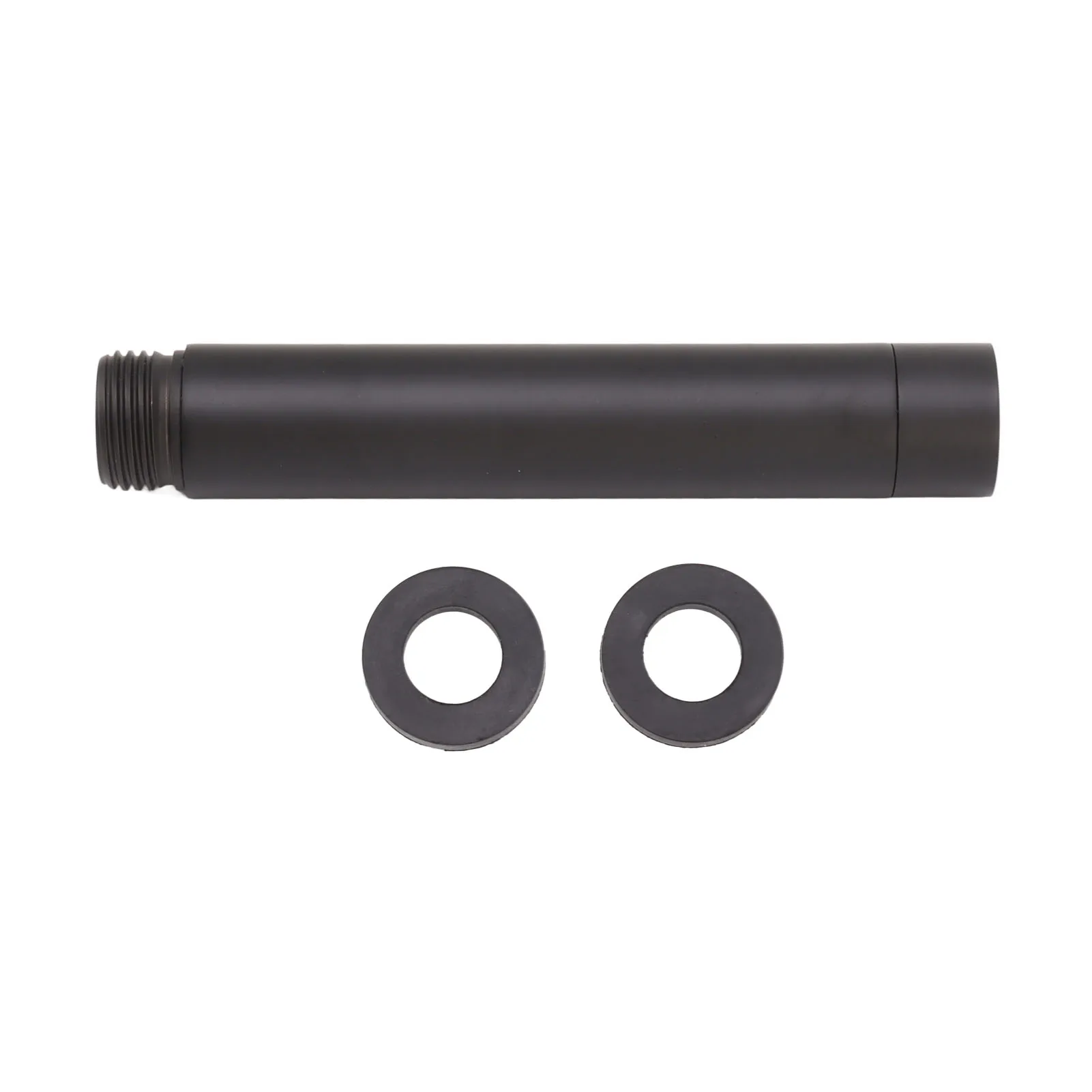 

Shower Extension Arm Rod Stainless Steel Modern Elegant Shower Extension Pipe for Bathroom Black