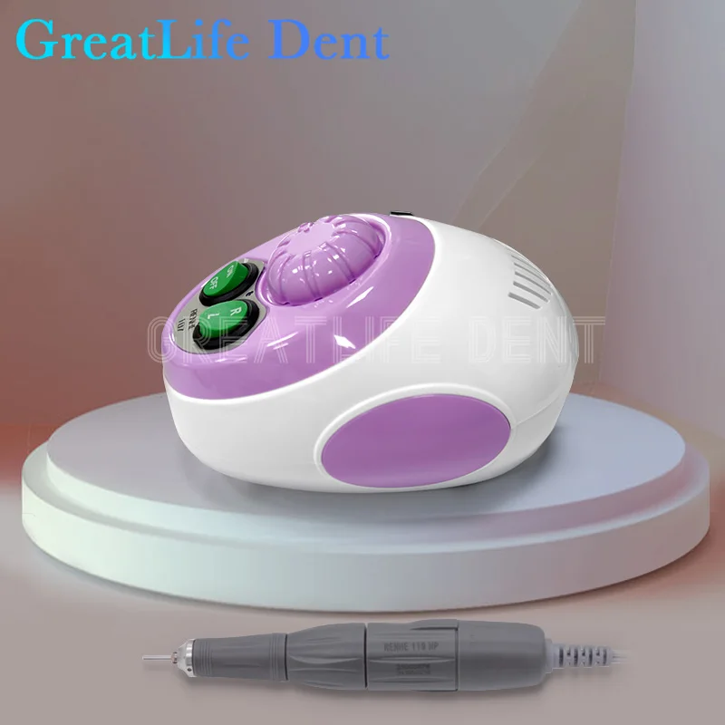 GreatLife Dent 65W 35000 Rpm Motor RENHE 107-119HP Electric Dentistry Manicure Pedicure Drills Carbon Brush Handpiece Micromotor