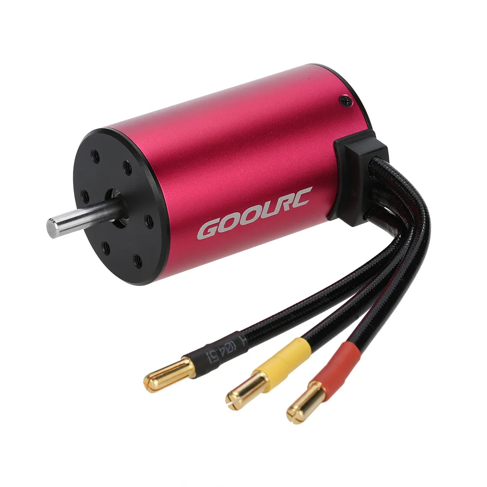 

GoolRC S3660 3800KV 4 Poles Brushless Sensorless Motor for 1/8 1/10 RC Car Truck Programming Card Esc Car Spare Motors Part