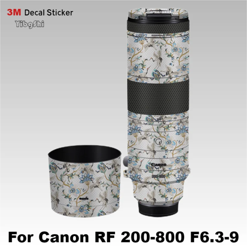 

For Canon RF 200-800 Decal Skin Camera Lens Sticker Vinyl Wrap Film Protector Coat RF200-800 200-800mm F6.3-9 F/6.3-9 IS USM