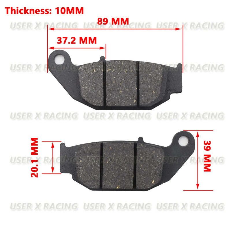 USER-X Universal Motorcycle Disc Brake Pads FA629 For BENELLI TNT 125 135 200 HONDA GSX CB CBR MSX CBF CRF 125 150 190 250 300