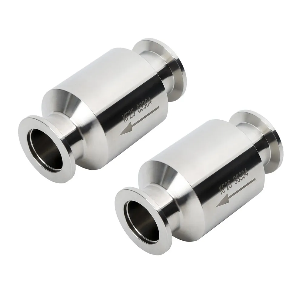 KF16 KF25 KF40 KF 50304 Stainless Steel Vacuum Check Valve KF Check Valve Exhaust Check Valve Vacuum Pump Check Valve
