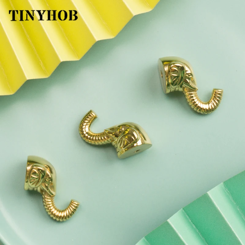 Animal Elephant Nose Shape/ Brass Furniture Handles Door Knobs and Handles for Cabinet Kitchen Cupboard Drawer Pulls Home Decor