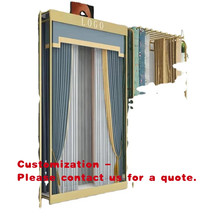 custom.Curtain Display Racks Window Curtains Rug Storage Holders Furniture Shops Supermarket Shelves Retail
