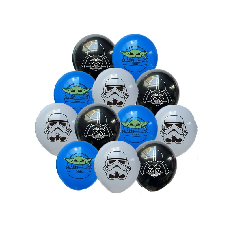 

12 шт. Новые воздушные шары «Звездные войны» для мальчиков и девочек, украшения для дня рождения, латексные и алюминиевые шары, принадлежности для оформления вечеринок и праздников своими руками