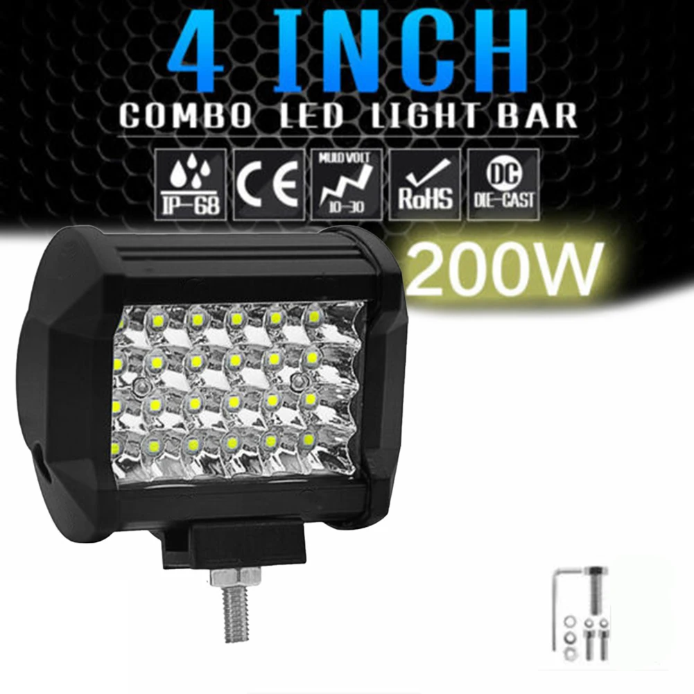 Car Led Work Light LED Work Light Parts Replacement White ABS High Strength And Durability Applicable To Trucks