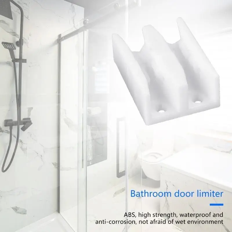 581E Glass Door Track Guide Sliding Shower Door Bottom Guide Divider Track Guide