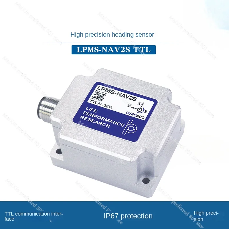 LPMS-NAV2S TTL metal waterproof high-precision heading angle sensor, gyroscope IMU attitude measurement