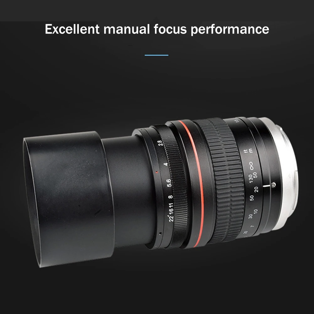카메라 렌즈 135Mm F2.8 풀 프레임 카메라 렌즈 F2.8 카메라용 수동 고정 초점 인물 렌즈