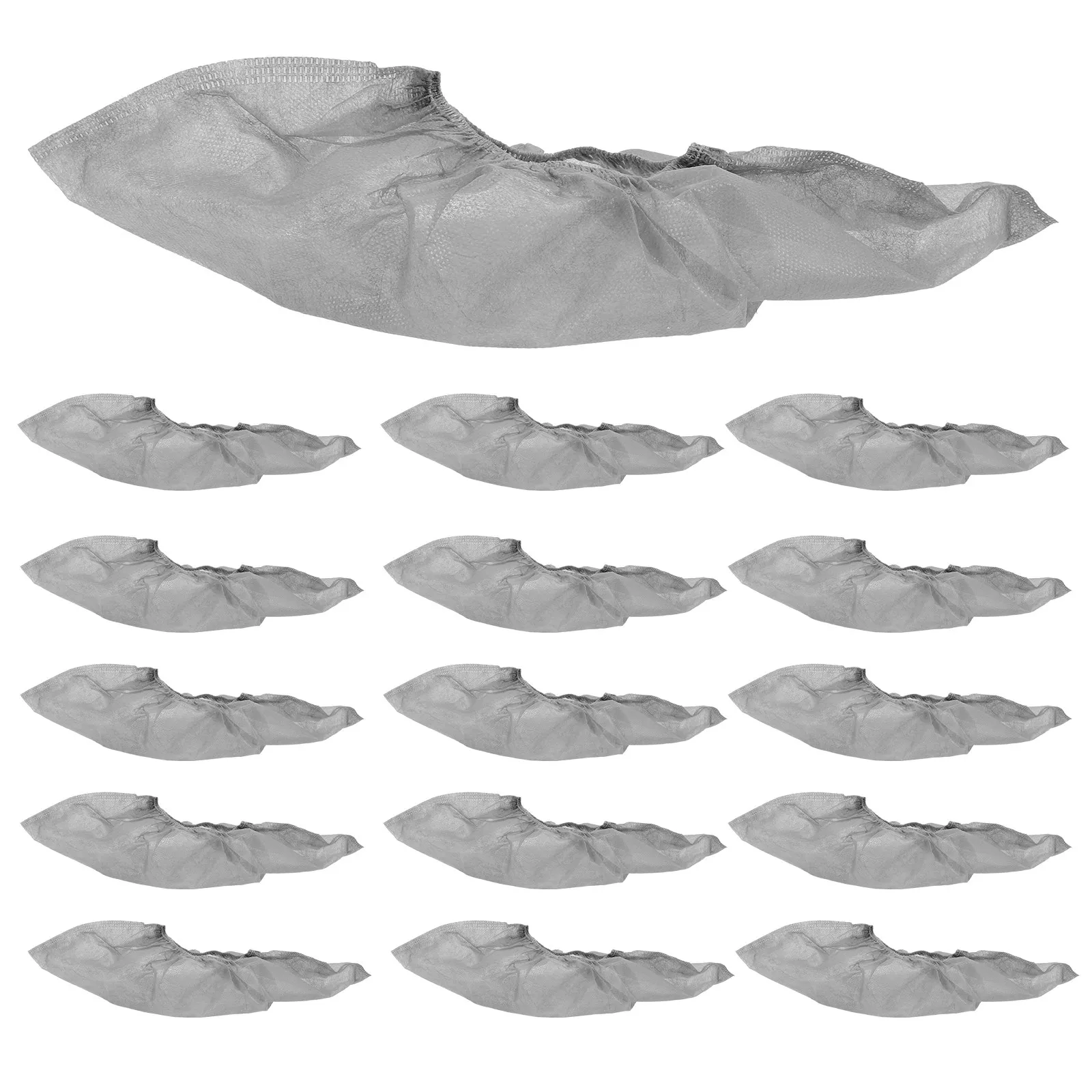 

100Pcs Disposable Shoe Covers Non Slip Anti Scratch Floor Safe Breathable Elastic Opening Heavy Duty for Doctors Gardeners