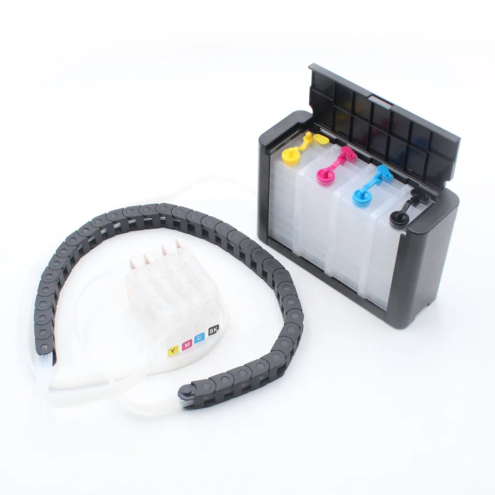 4 Colors For HP 711 CISS Hose Chain Bulk System With ARC Chip for HP Designjet T120 T520 T125 T530 T525 Printer