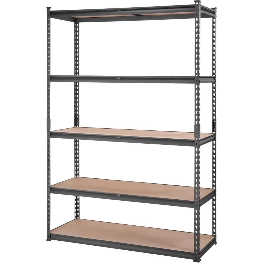 

Storage Shelving Unit, 5-Tier Adjustable Storage Shelves, 48" L x 18" W x 72" H Heavy Duty Garage Storage Shelves, Metal S