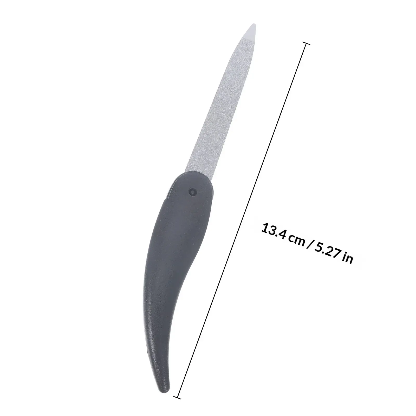 6Pcs Nail Files Ox Horn Shape Double Sided Foldable Portable Manicure Pedicure Tools Professional Nail Care Buffering Polishing