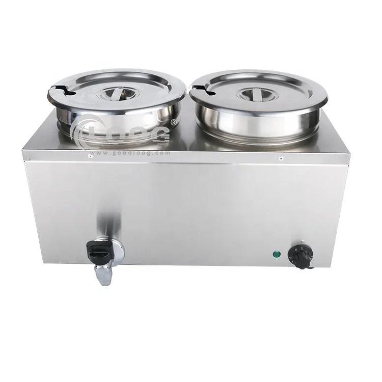 Hot Sale Commercial Bain Marie Stainless Steel Pot Bain Marie Electric Soup Warmer