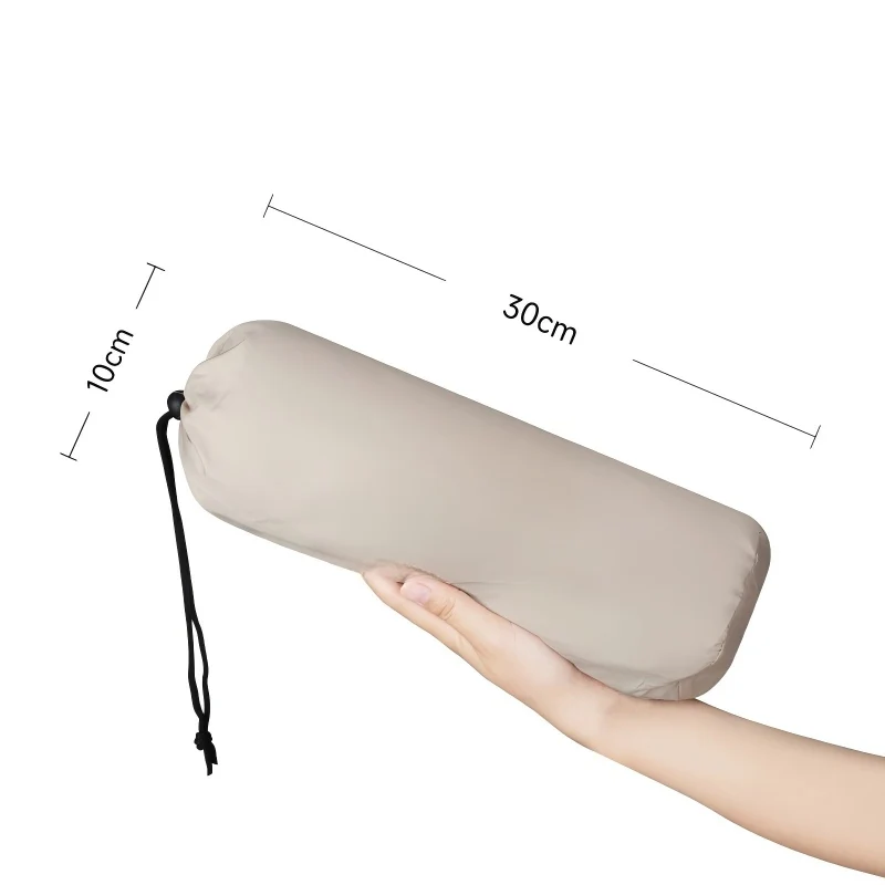Inflatable Pillow for Camping, Self-Inflating Sponge Pillow with High Elasticity & Storage Bag