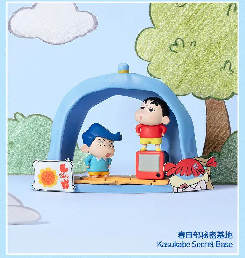 Original POPMART Crayon Shinchan Kindliche Theater-Serie Blindbox Niedliche Anime-Figur Süße Puppe Heimdekoration Sammlerstück Geschenk – Detail 6