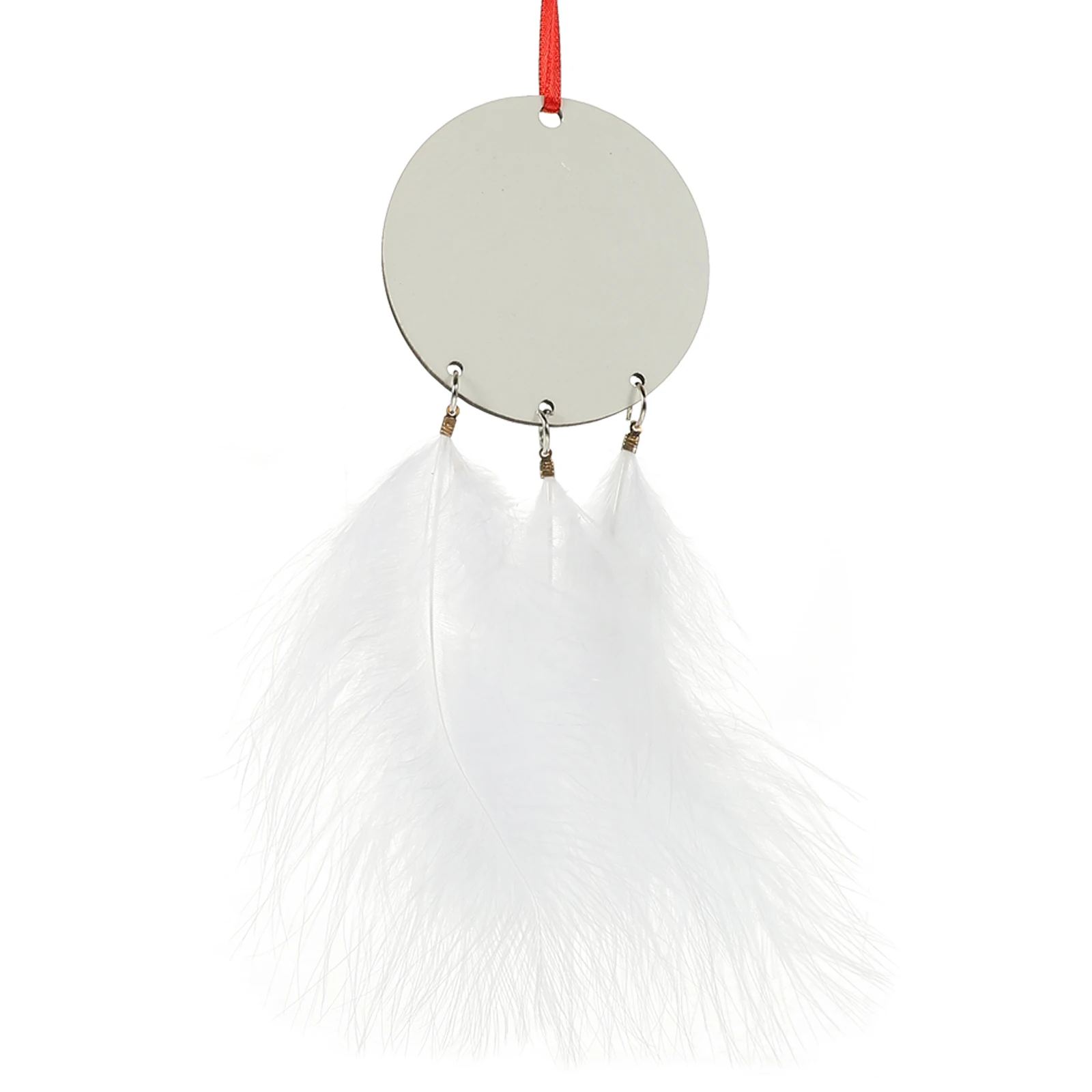 

Double Sided Heat Transfer Pendant 14g Round Christmas Decor Sublimation naments Unfinished Hanging DIY Layout Prop