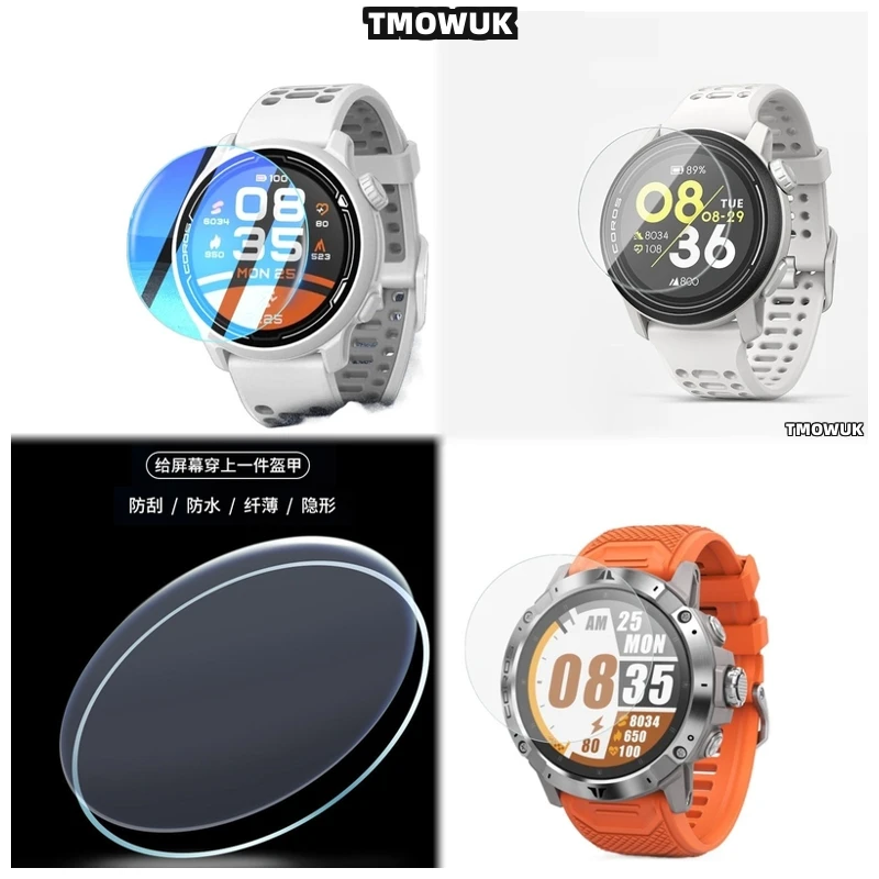 

For Coros PACE 2 3 42 46 MM APEX 2 Pro VERTIX 2 2S - Tempered Glass Screen Protector, 9H Hardness Anti-Scratch For Smart Watch