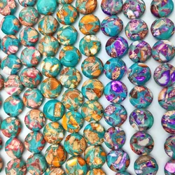 New Natural Emperor Stone Cake Loose Beads Handmade DIY Bracelet Necklace Sweater Chain Button Jewelry Accessories Wholesale