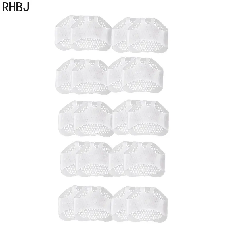 20pcs=10pair High Quality Silicone Honeycomb Forefoot Insoles High Heel Shoes Pad Gel Breathable Health Care Shoe Insole Insert