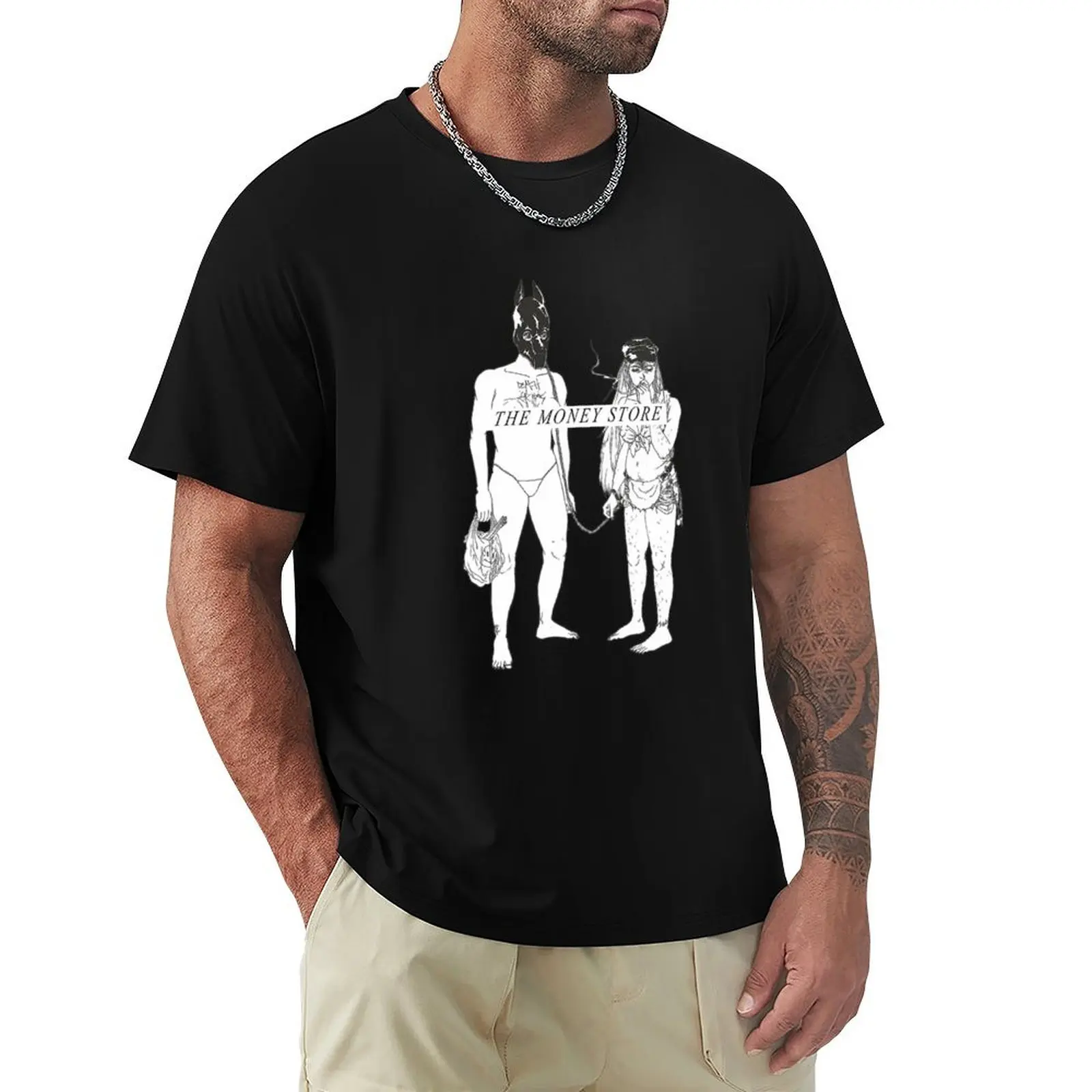 

death grips the money store album cover T-Shirt new edition shirts graphic tee outfits for men