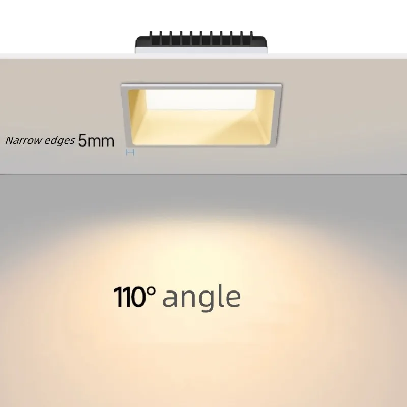 Imagem -03 - Recessed Levou Painel de Luz com um Dimmable Luz de Teto Quadrado 12w 18w 24w Ac110v220v Set