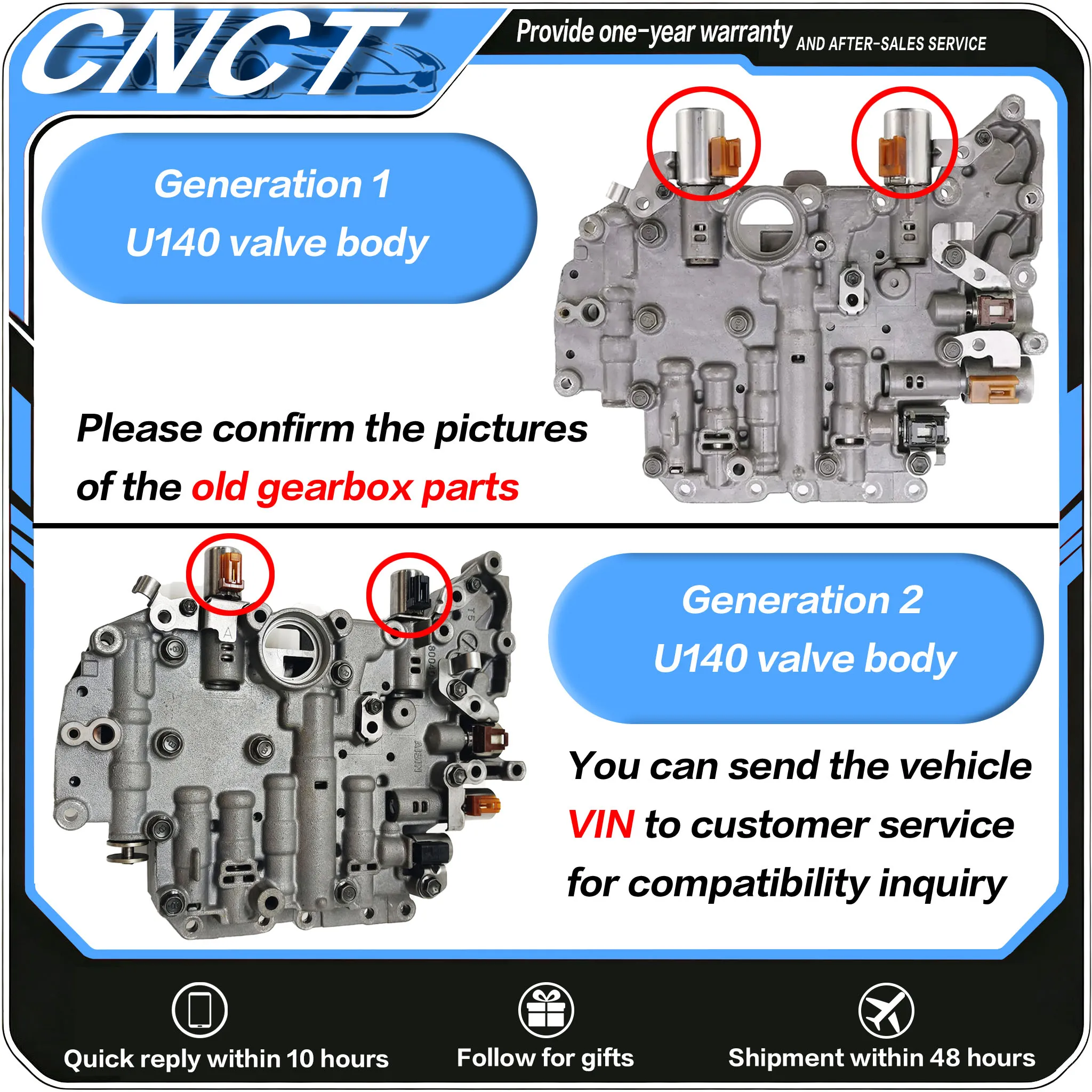 100% Original U140 U140E U240E Transmission Valve Body, 1 Gen & 2 Gen, For Toyota Camry RAV4 Highlander Lexus RX300 ES300