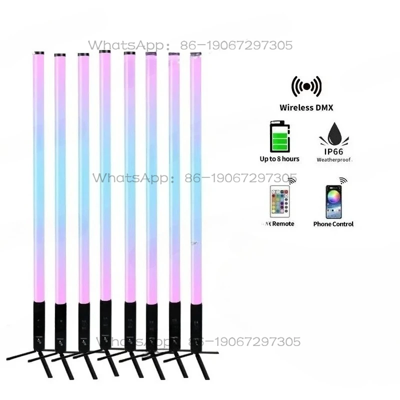 Wireless 360 Outdoor LED Pixel Tube Bar Stage Lights Full of Atmosphere