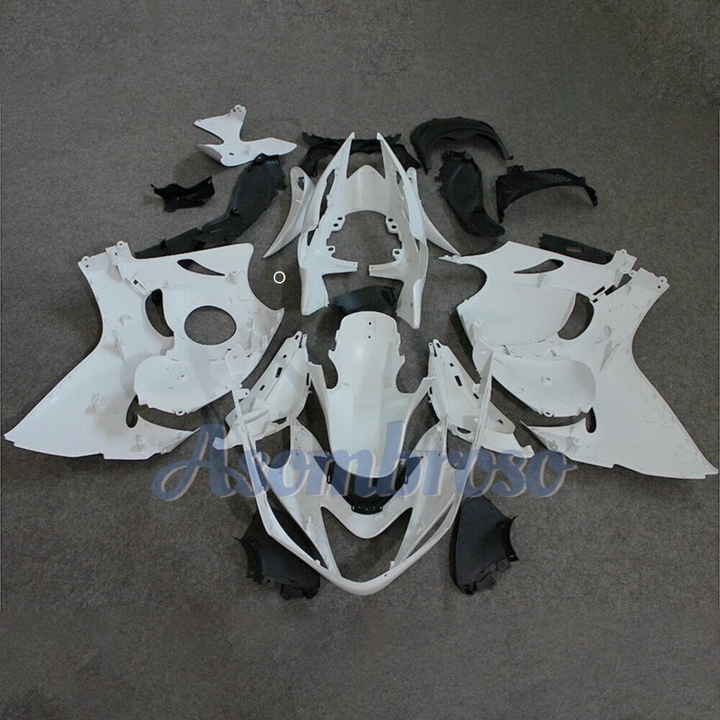 Free Custom fairing kit for Hayabusa GSX1300R 2008-2020 GSXR1300 09 10 11 12 13 14 15 16 19 18 Pure White Rebuild fairings