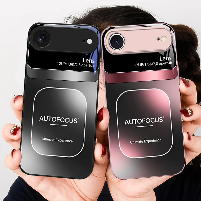 

Excellent gradient gray For iPhone 17 Air 16 E 15 14 13 Plus 12 mini 17 Pro Max 11Pro XR Xs X 7 8 11 Tempered Glass Phone Case