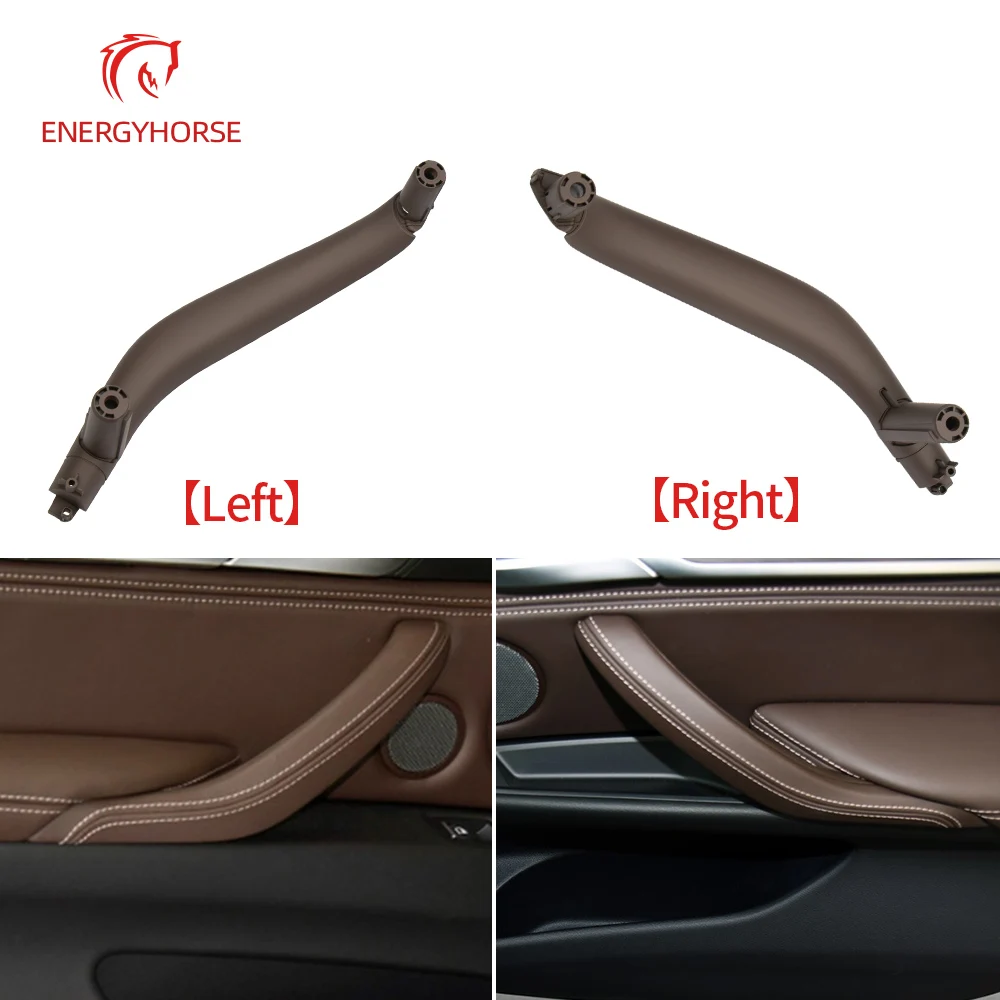 

Car Left Right Black Beige Passenger Door Inner Handle Panel Cover Trim Replacement For BMW X5 X6 F15 F16 2014-2018 51417292243