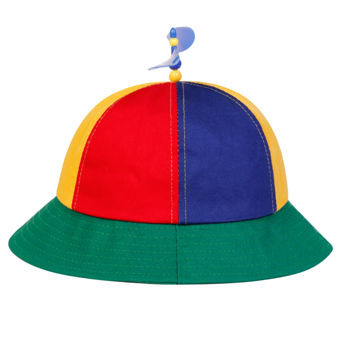 Chapeaux seau d'épissure multicolores unisexe, avec personnalité à hélice, chapeau de protection solaire multifonctionnel réglable pour loisirs en plein air, 1 pièce