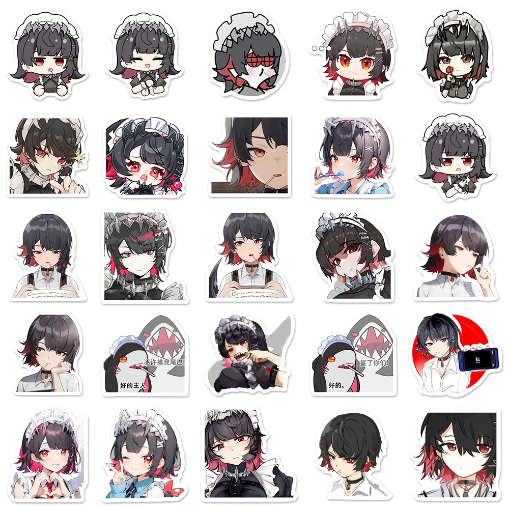 65pcs Anime Zenless Zone Zero Game Ellen Joe Q-version Stickers Decals Motorcycle Laptop Phone Waterproof Sticker Kids Bauble