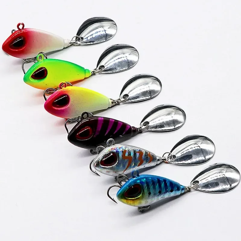 ZWICKE, 1 Uds., Mini VIB de Metal con cuchara, señuelo de pesca, aparejos de pesca de invierno, Crankbait, Spinner de vibración, cebo que se hunde