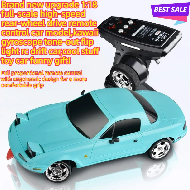

Крутая игрушечная машинка, забавный подарок - Кавайная высокоскоростная полноприводная радиоуправляемая машинка 1:18, радиоуправляемая дрифт-машина с карбоновыми щетками, игрушка на пульте управления, игрушки для детей
