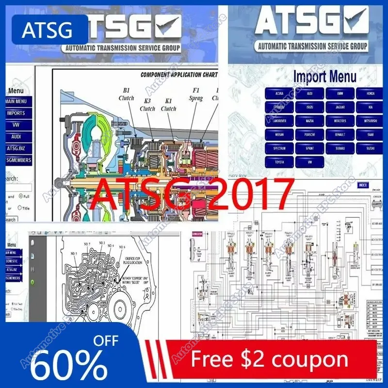 NEW ATSG 2017 software Automatic Transmissions Service Group Repair Manual Diagnostics Automotive Tool Unit Failure Detection
