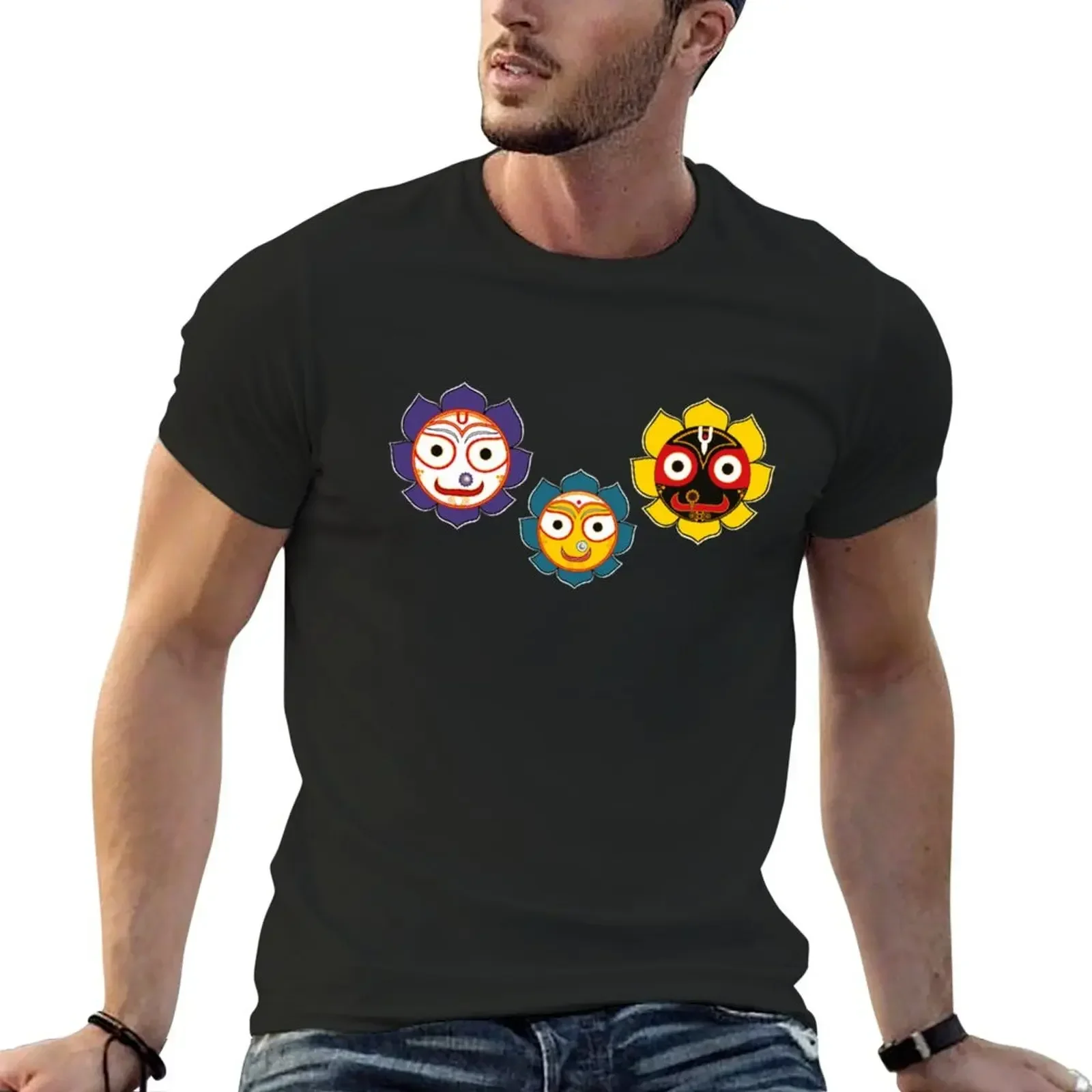 Jagannath, Baladev, Subhadra T-Shirt man t shirt shirts graphic basketball graphic tees Men's clothing